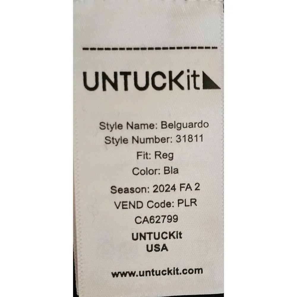 Untuckit Sweater Men's XL Extra 100% Fine‎ Merino Wool Belguardo 1/4 Zip Classic